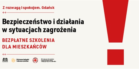 Powiększ grafikę: Na jasnym tle napisy ciemne i czerwone napisy informujące o wydarzeniu